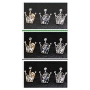 Vintage Crystal Crown Brooch