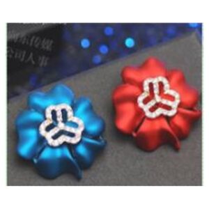 Colorful Crystal Flower Brooch