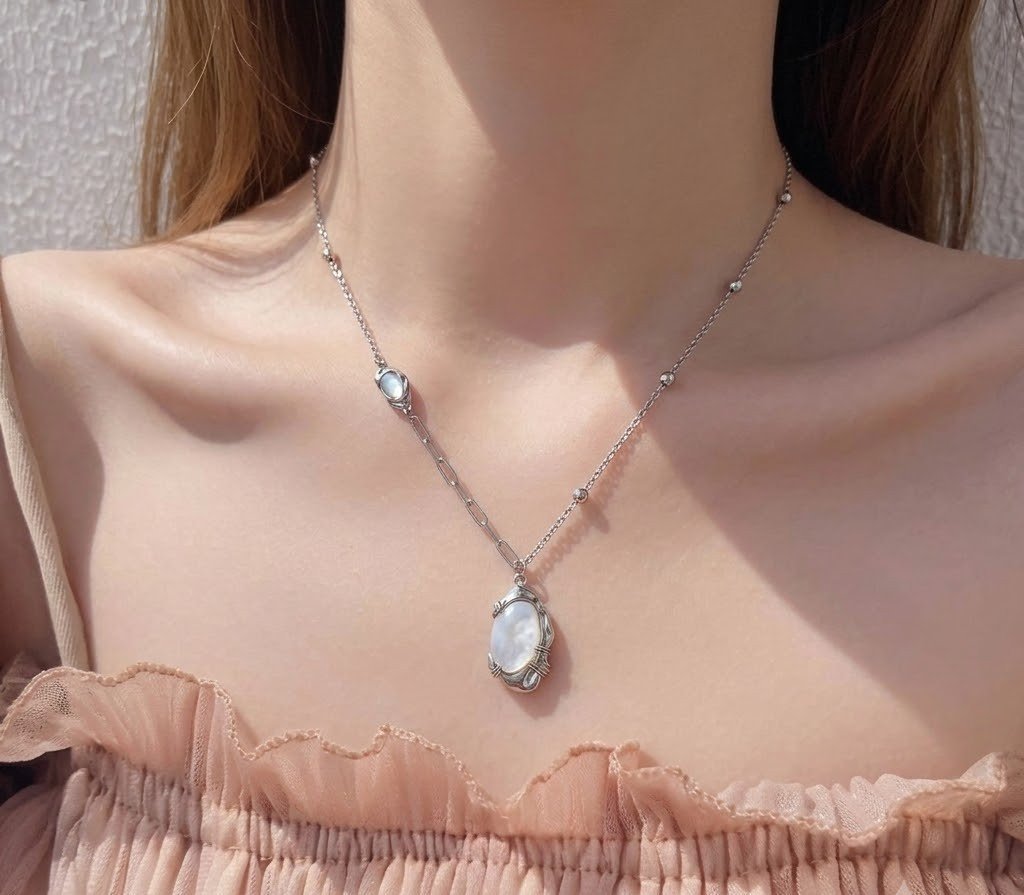 Moonlight Inlay Necklace - Image 5