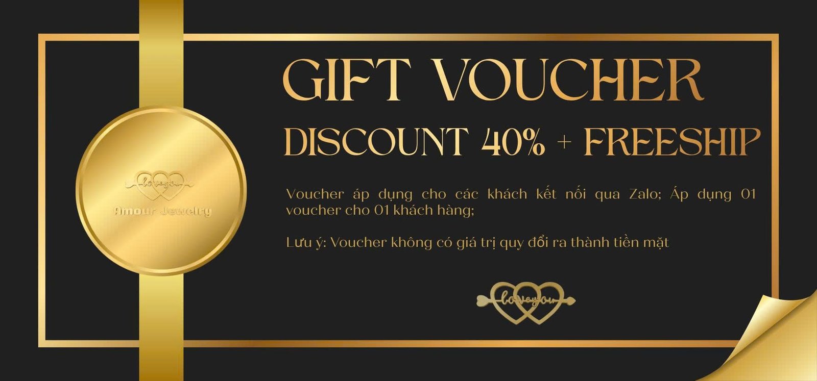 Amour gift voucher: 40% off and free shipping